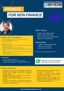 Pelatihan Finance For Non Finance
